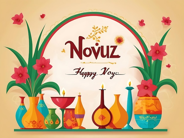 Foto celebra nowruz con splendide illustrazioni vettoriali piatte gratuite scarica ora