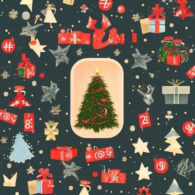 Celebrate the season with a social media template that captures the magic