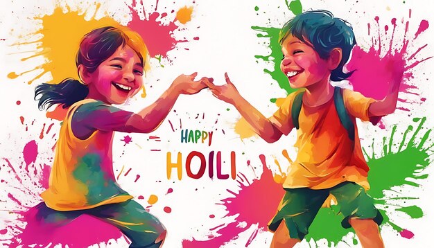 Celebrate the spirit of Holi with lively and dynamic image of Background texture and abstract arts