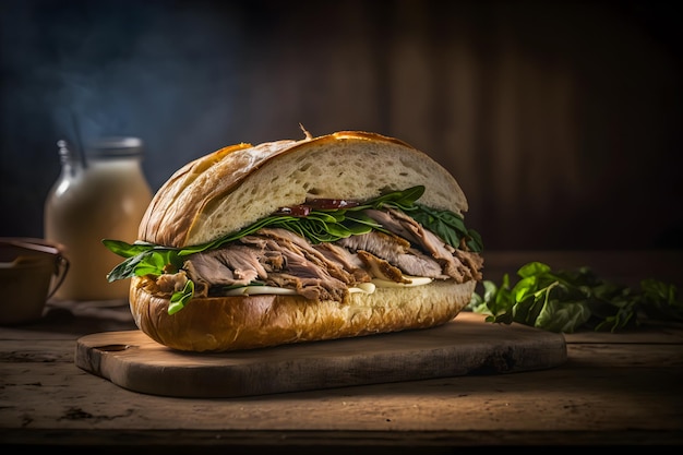 Celebrate the taste of italy with our porchetta sandwich photo collection