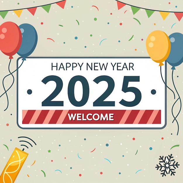 慶祝2025年新年 慶祝活動背景設計