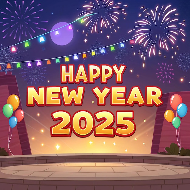 慶祝2025年新年 舉行煙花活動