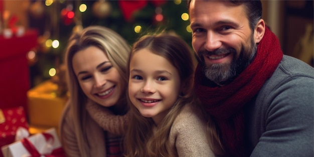 celebrating christmas with family background