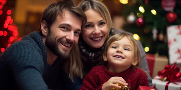 celebrating christmas with family background