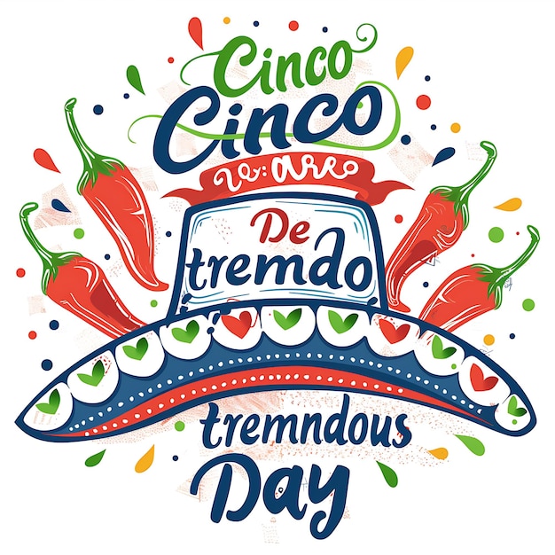 Celebrating Cinco de Mayo Vibrant Mexican Festival Illustration