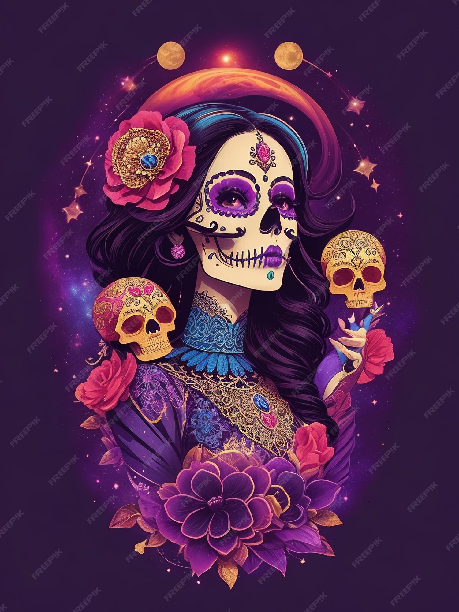 Premium AI Image | Celebrating the Day of the Dead Honoring Departed 