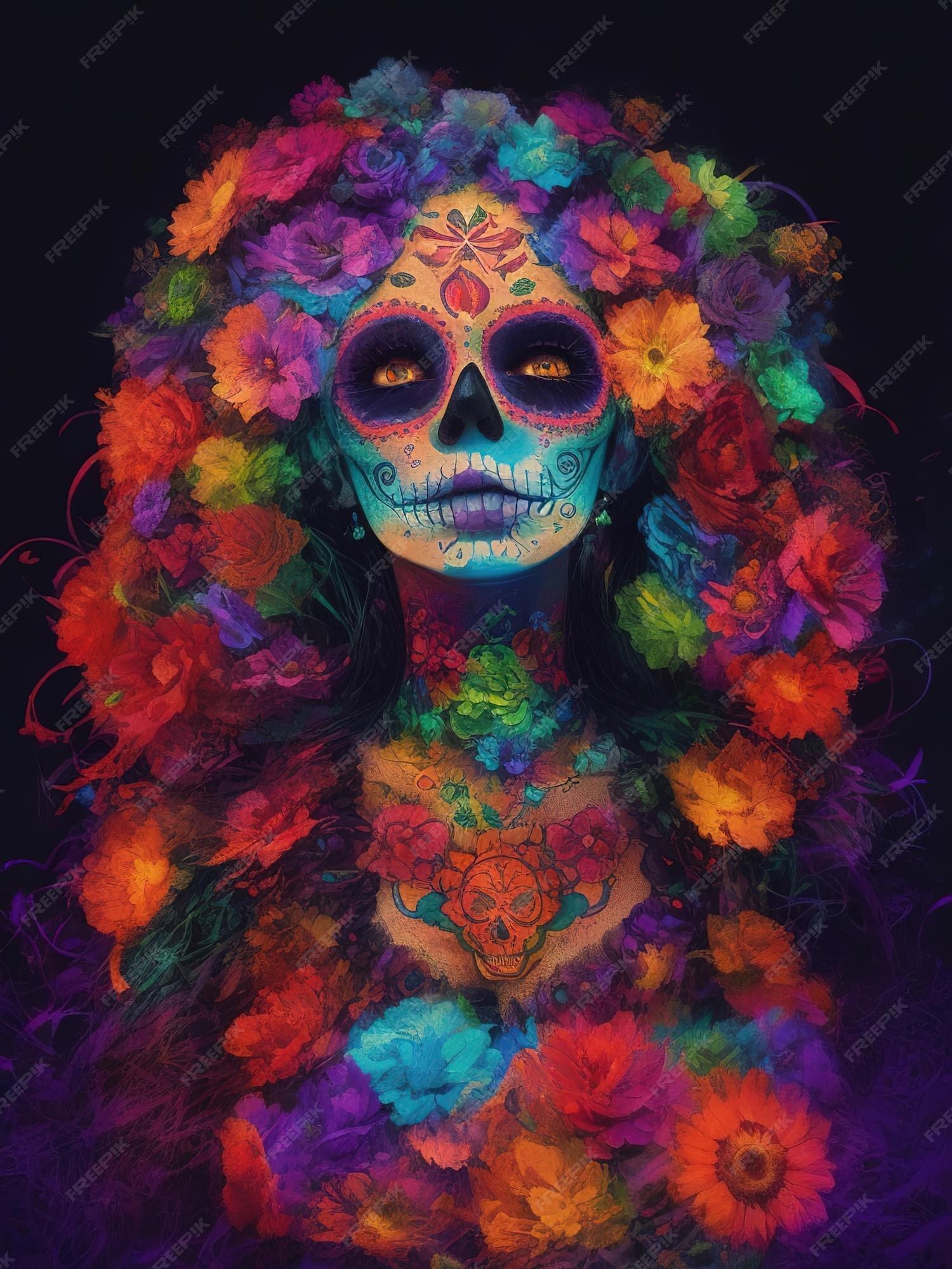 Premium AI Image | Celebrating the Day of the Dead Honoring Departed 