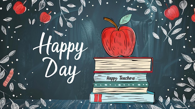 Photo celebrating educators a vibrant happy teachers day banner illustration