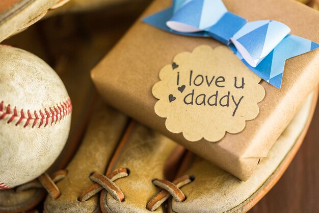 Celebrating Father's Day for baseball dad.