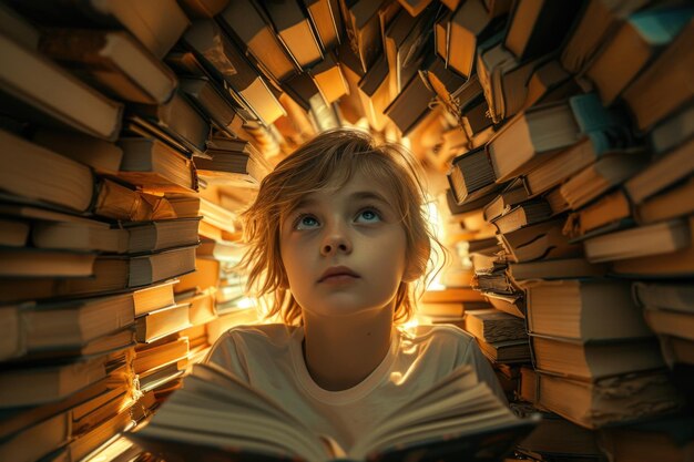Foto celebrazione della giornata mondiale del libro: un omaggio globale alla lettura, alla narrazione e alla magia delle parole per tutte le età e culture