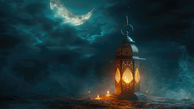 Celebrating spirit of eid alfitr islamic traditions fasting reflections divine crescent moon honorin