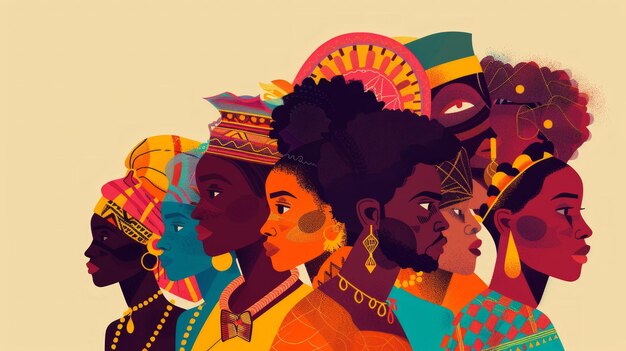 Photo celebration of african culture for black history month generative ai