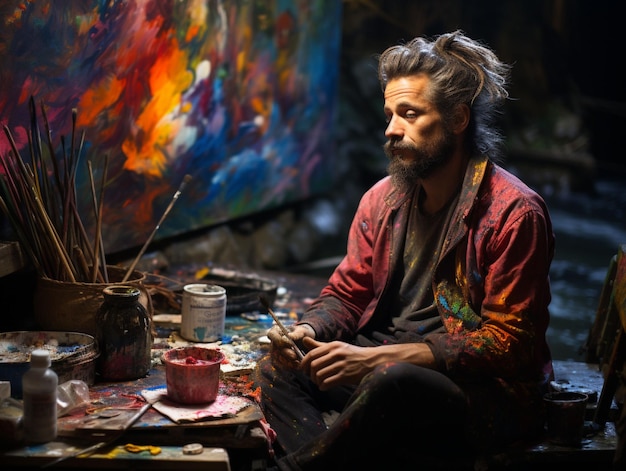 Premium AI Image | A Celebration of Artists and Artisans From Painters