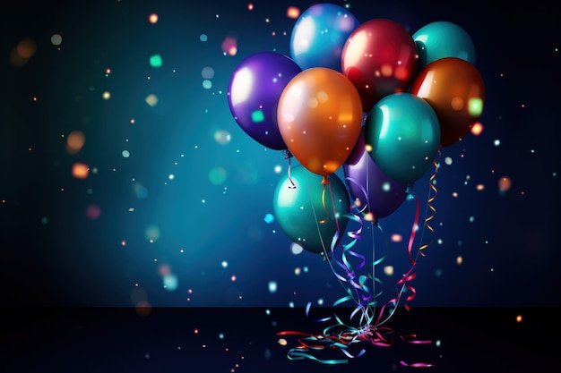 Celebration Background with Balloons