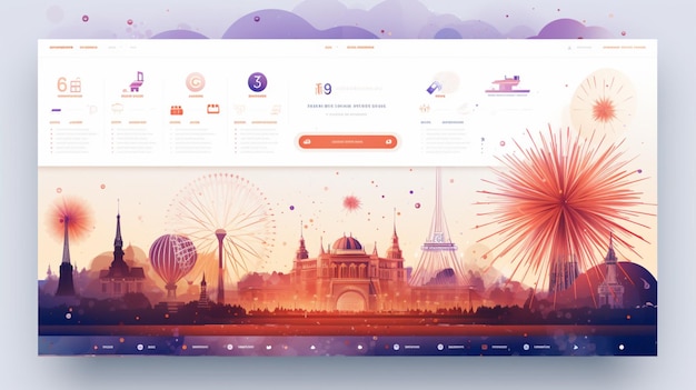celebration fireworks themed website