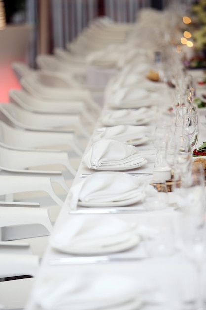 Foto tavolo di celebrazione in un ristorante