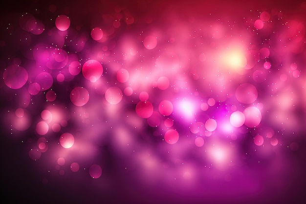 Celebratory purple pink bokeh gradient a bright backdrop