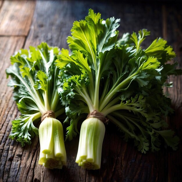 写真 セルリー 鮮やかな生のオーガニック野菜