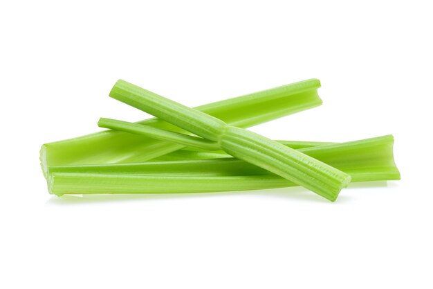 Celery isolated on white background