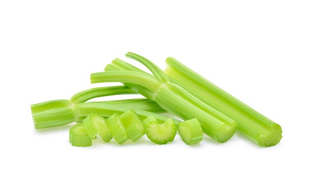 Celery isolated on white background