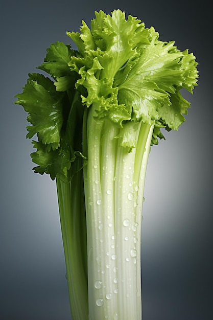 Photo celery portrait ideal for advertising or banner