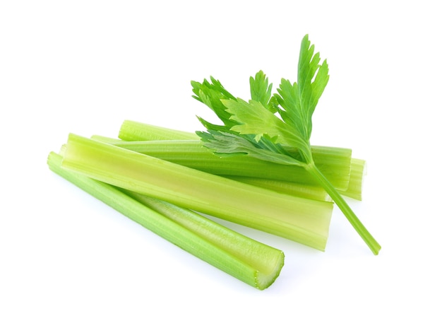 Celery sticks, celery isolated on white background