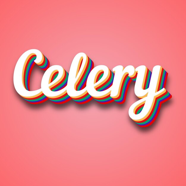 Photo celery text effect photo image cool