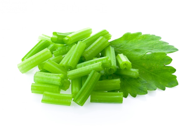 Celery on white 