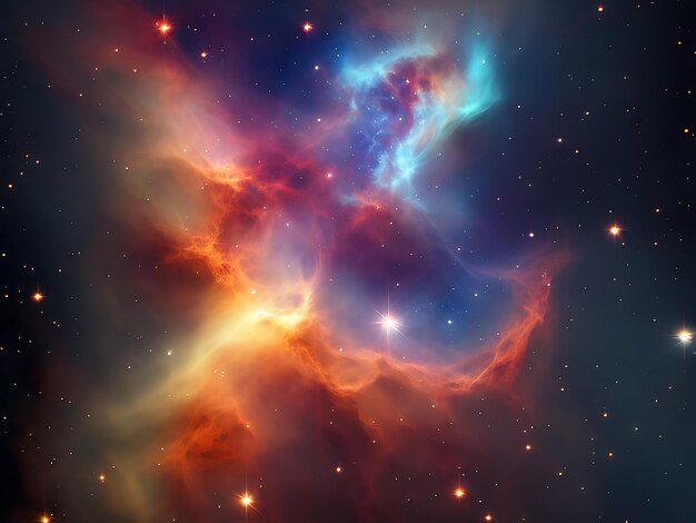 Premium AI Image | Celestial abstract nebulae cool wallpapers