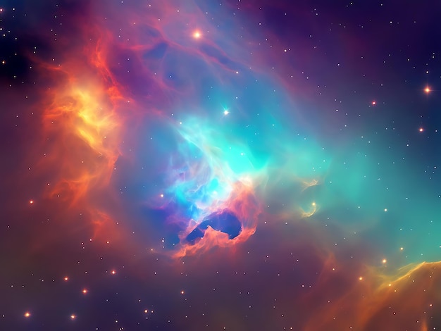 天体の抽象的な星雲のクールな壁紙
