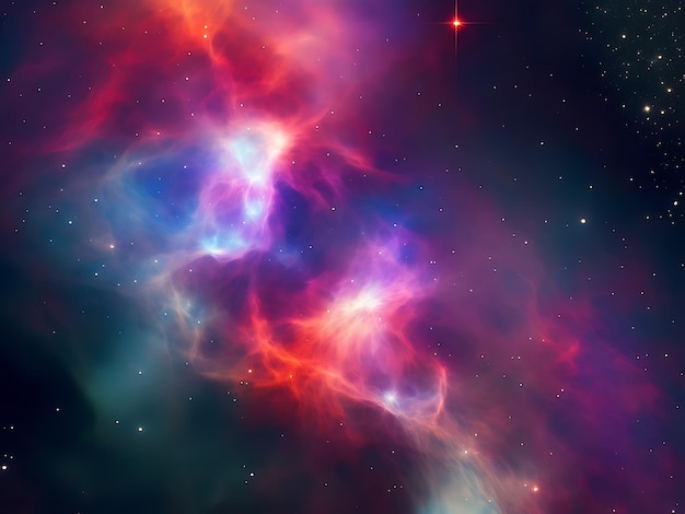 Premium AI Image | Celestial abstract nebulae cool wallpapers