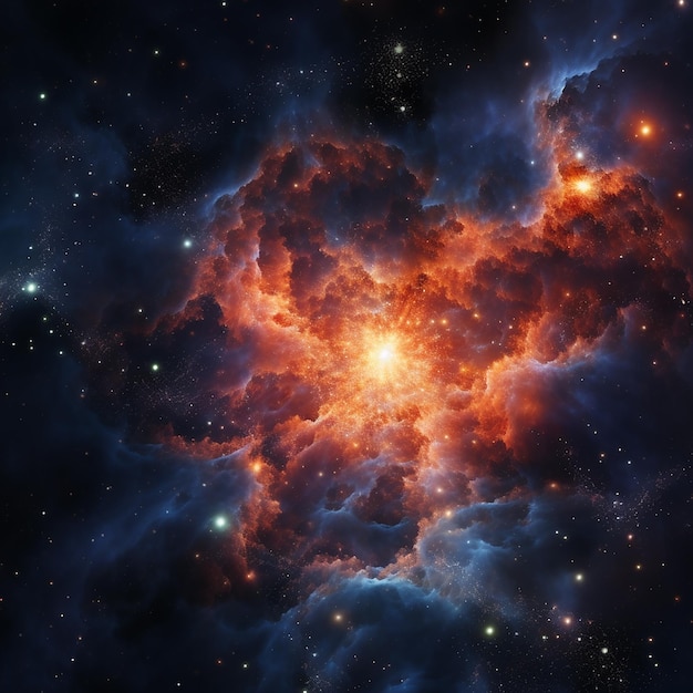 Celestial beauty 3d rendering of a stellar nebula and cosmic dust cosmic elegance