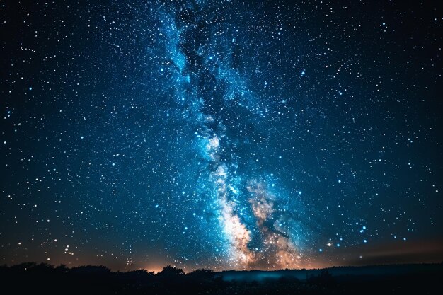 Celestial Beauty Night Sky With Stars and Milky Way