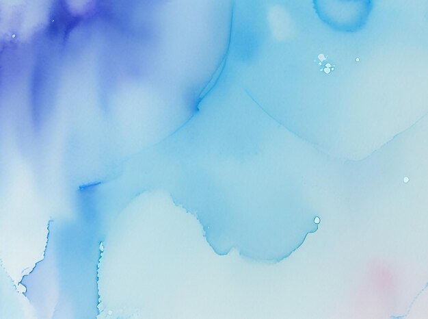 Celestial blue serenity abstract watercolor background