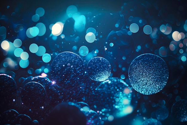 Celestial Bokeh Effect Stardust Particles gecreëerd met Generative AI technologie