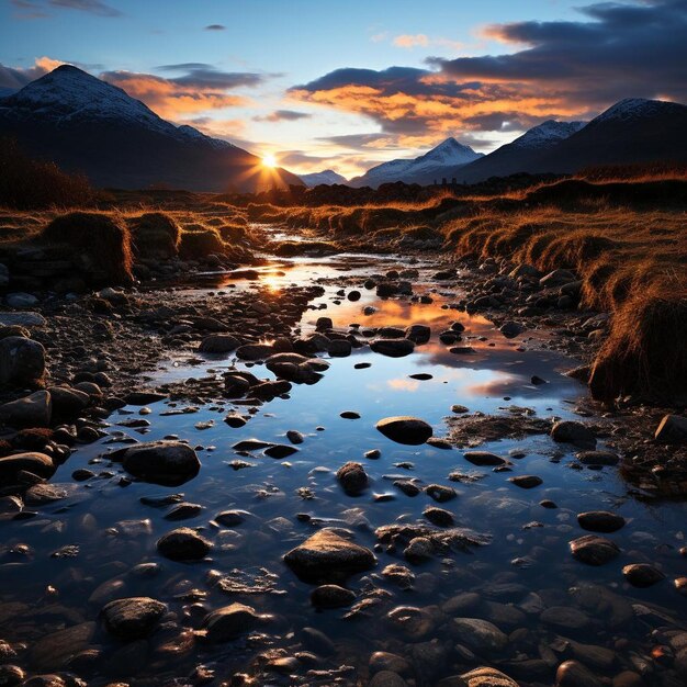 Celestial Canvas Night Landscape Photo