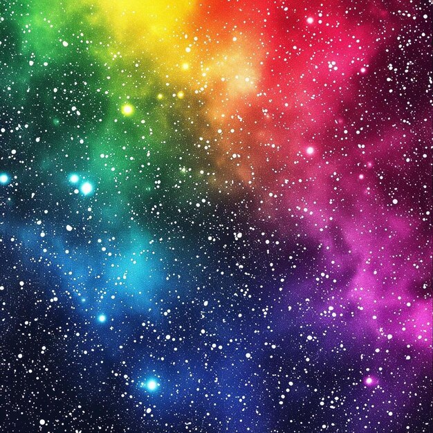 Photo celestial color convergence colorful background image