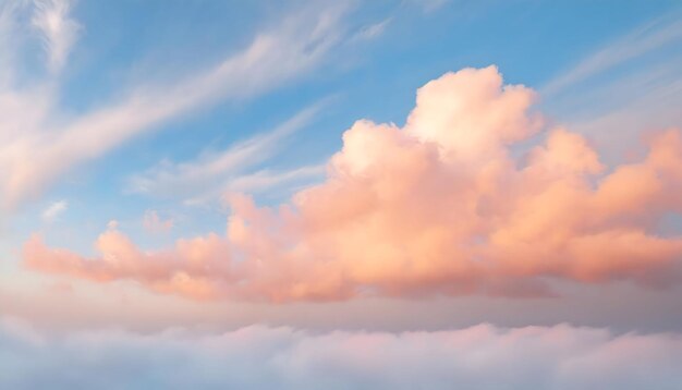 Photo a celestial dance a plane soaring through heavenly clouds generative ai