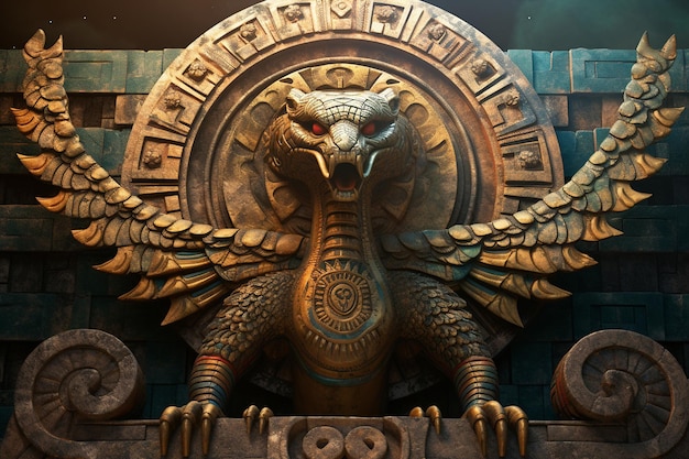 Celestial Guardian Serpent of Ancient Wisdom