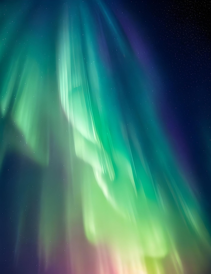 Photo celestial kaleidoscope capturing the ethereal elegance of the aurora boreal display