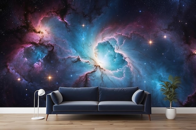 Celestial Nebula Wallpaper Accent