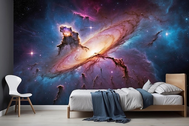 Celestial Nebula Wallpaper Accent