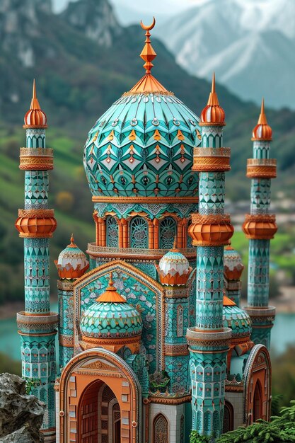 Фото Небесный оригами мечети