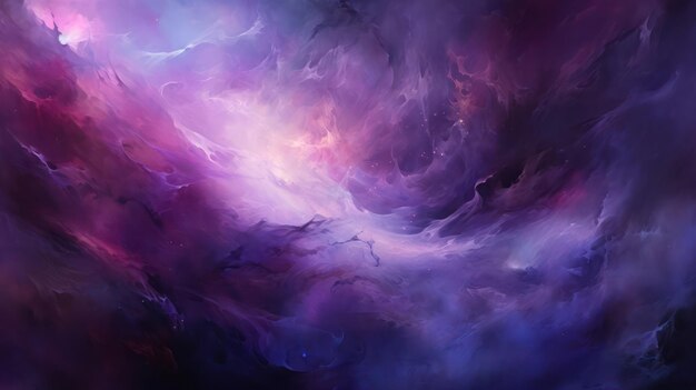 Celestial Purple Nebula Wonder Background