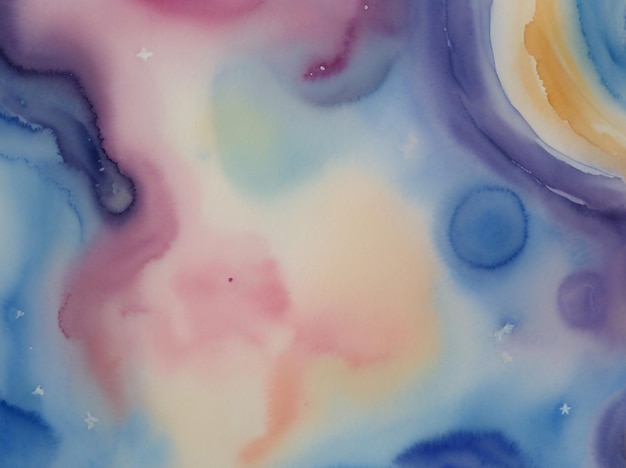 Celestial serenity abstract watercolor background cosmic beauty tranquil serene ethereal heave
