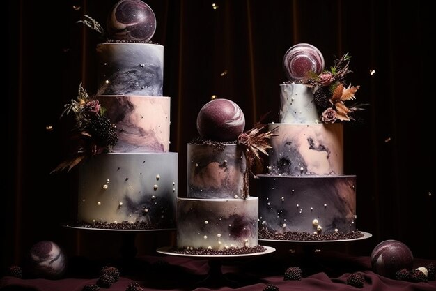 Celestial Sky Wedding Cakes