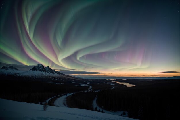 Premium Photo  Celestial Spectacle Capturing the Mesmerizing Northern 