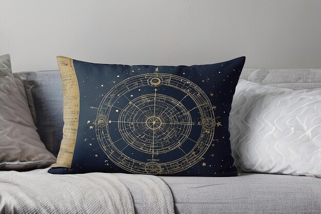 Celestial Star Map Throw Pillow