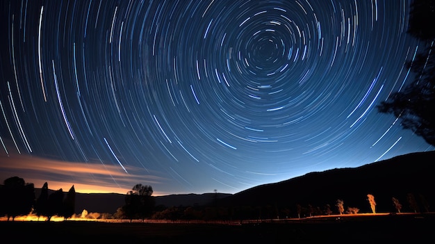 Photo celestial star and moon