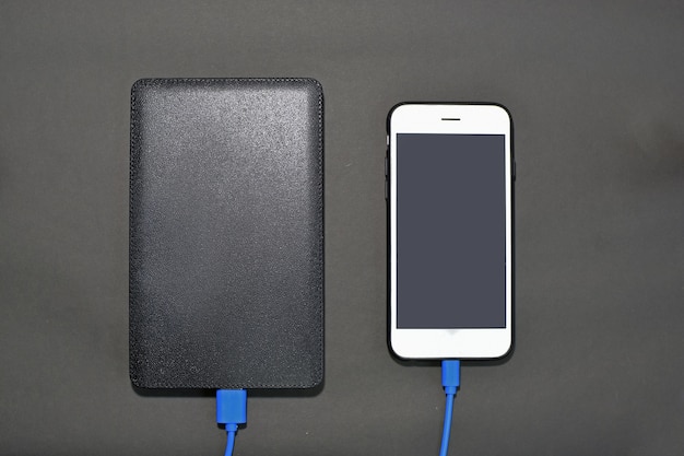 Foto carica cellulare con power bank